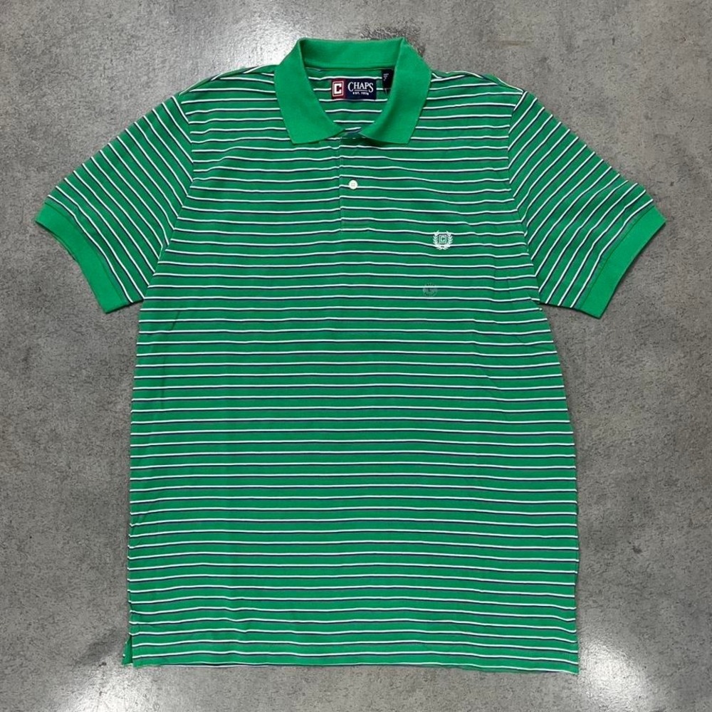 vintage 2000s chaps‎ ralph lauren striped polo